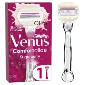 Gillette Venus ComfortGlide Sugarberry Γυναικεία Ξυριστική Μηχανή Με 1 Ανταλλακτική Κεφαλή