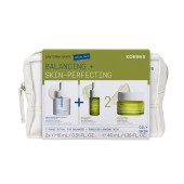 Korres Promo Santorini Grape Balancing + Skin Perfecting Σετ Smart Yoghurt Super Serum 15ml + Santorini Grape Velvet Λάδι 15ml + Poreless Κρέμα-Gel 40ml