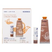 Korres Promo Hand & Lips To Go Almond Nut Hand Cream 50ml & Cocoa Butter Extra Care Lipbalm 4.5gr