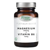 Power Health Power of Nature Platinum Range Magnesium 350mg & Vitamin B6 12mg 30caps