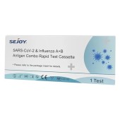 Sejoy Sars-CoV-2 & Influenza A+B Antigen Combo Rapid Test, Τεστ Ταχείας Ανίχνευσης Covid-19 & Γρίπης Α/Β 1τεμ