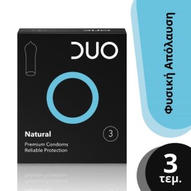 DUO Νatural Προφυλακτικά Κανονικά 3 τμχ