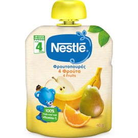 Nestle Φρουτοπουρές 4 Φρούτων Από τον 4ο μήνα 90gr