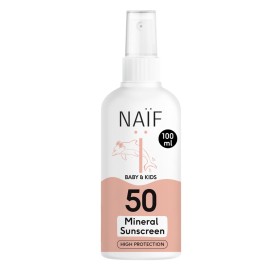 Naif Mineral Sunscreen Spray for Baby & Kids SPF50 με Άρωμα 100ml