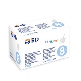 BD Thin Wall Βελονάκια για Πένα Ινσουλίνης 31G x 8mm 100τεμ