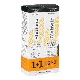 Vican Aletheia Promo High Sodium Electrolytes + Vitamins Με Γεύση Λεμόνι - Πορτοκάλι 18 effer.tabs & Δώρο High Sodium Electrolytes + Vitamins + Caffeine Με Γεύση Mango - Passion Fruit 18 effer.tabs