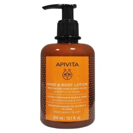 Apivita Ενυδατική Λοσιόν Για Τα Χέρια & Το Σώμα Με Γκρέιπφρουτ & Μέλι 300 ml