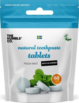 The Humble Co. Οδοντόκρεμα Σε Ταμπλέτες Με Φθόριο 60 τμχ