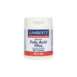 Lamberts Folic Acid 400Mcg 100 Ταμπλέτες
