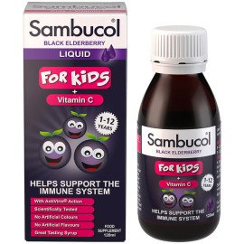 Sambucol Liquid For Kids Παιδικό Συμπλήρωμα Διατροφής με Black Elderberry + Βιταμίνη C 120 ml