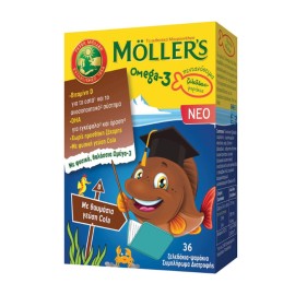 Mollers Omega 3 Για Παιδιά 36 Ζελεδάκια Cola