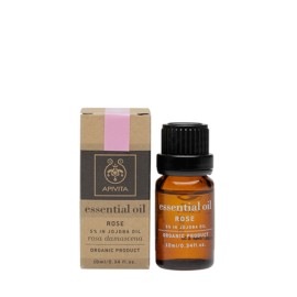 Apivita Essential Oil Rose - Αιθέριο Έλαιο Τριανταφυλλο / 10% Διάλυμα Σε Λάδι Jojoba 10 ml