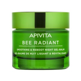 Apivita Bee Radiant Gel-Balm Νύχτας Για Λείανση & Αναζωογόνηση Με Λευκή Παιώνια & Πατενταρισμένη Πρόπολη 50ml