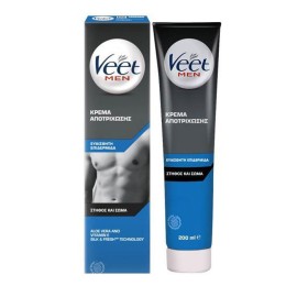 Veet For Men Κρέμα Αποτρίχωσης Για Ανδρες Για Ευαίσθητη Επιδερμίδα 200 ml