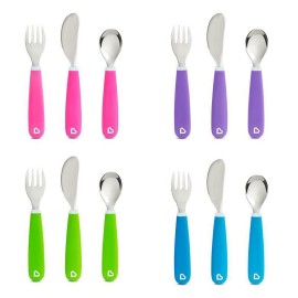 Munchkin Splash Toddler Cutlery Set Εκπαιδευτικό Σετ Μαχαίρι-Πιρούνι-Κουτάλι 3 Τεμάχια - 12110