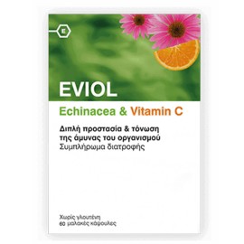 Eviol Echinacea & Vitamin C 60 Μαλακές Κάψουλες