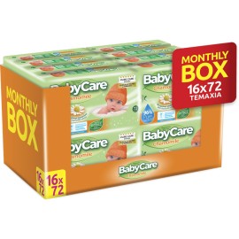 BabyCare Chamomile Pure Water Wipes Monthly Box (16x72 τεμ) 1152 τεμ