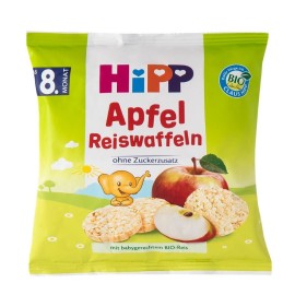 HiPP Παιδικά Ρυζογκοφρετάκια Μήλου Από Τον 8ο Μήνα 35gr