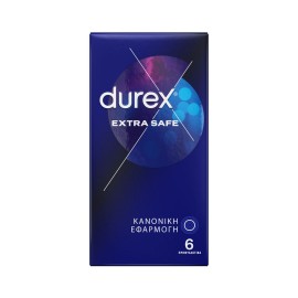 Durex Extra Safe Προφυλακτικά με Μεγαλύτερο Πάχος 6 τεμ
