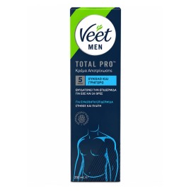 Veet for Men Total Pro Κρέμα Αποτρίχωσης Για Άνδρες Ευαίσθητη Επιδερμίδα 200ml