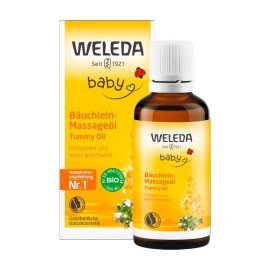 Weleda Baby Tummy Oil Καθημερινό Λάδι Μασάζ με Αμύγδαλο για την Κοιλίτσα του Μωρού 50ml