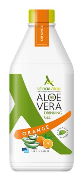 Litinas Aloe Vera Gel Με Γεύση Πορτοκάλι 1000 ml