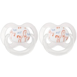 Korres Orthodontic Silicone Soothers 0-6m 2 τεμ