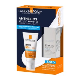 La Roche Posay Promo Anthelios UVMune 400 Spf50+ Hydrating Cream 50ml & Δώρο Toleriane Sensitive Moisturiser Cream 15ml