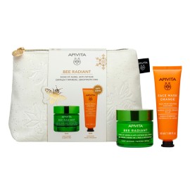 Apivita Promo Bee Radiant Κρέμα-Gel για Σημάδια Γήρανσης Ελαφριάς Υφής 50ml & Δώρο Μάσκα Προσώπου με Πορτοκάλι για Λάμψη της Επιδερμίδας 50ml