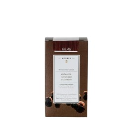 Korres Argan Oil Advanced Colorant 66.46 Έντονο Κόκκινο Βουργουνδίας Μόνιμη Βαφή Μαλλιών 1τμχ