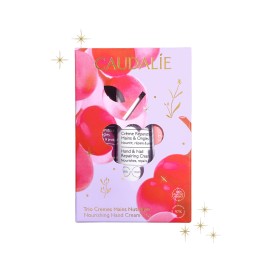 Caudalie Xmas Promo Nourishing Hand Cream Trio Vinotherapist Hand & Nail Repairing Cream 30ml, The des Vignes Hand & Nail Repairing Cream 30ml & Rose de Vigne Hand & Nail Repairing Cream 30ml