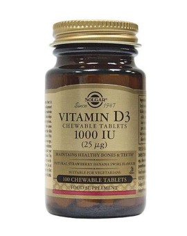 Solgar Vitamin D3 1000 Iu Chewable 100 Tabs