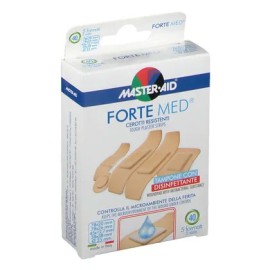 Master Aid Forte Med Αυτοκόλλητα Strips Μπεζ 5 assorted sizes 78x20 / 78x26 / ?25 / 38x38 / 45x12,7 mm 40 τεμ