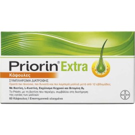 Priorin Extra Συμπλήρωμα Διατροφής Κατά της Τριχόπτωσης 60caps
