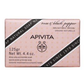 Apivita Σαπούνι με Τριανταφυλλο & Μαυρο Πιπερι 125 gr