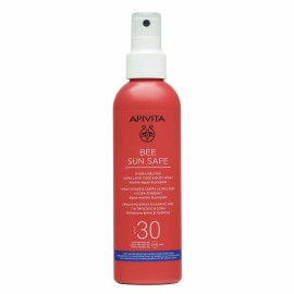 Apivita Bee Sun Safe Αντηλιακό Ενυδατικό Spray Ελαφριάς Υφής Για Πρόσωπο & Σώμα Spf30 200 ml