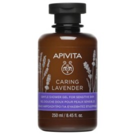 Apivita Caring Lavender Απαλό Αφρόλουτρο Για Ευαίσθητες Επιδερμίδες 250 ml