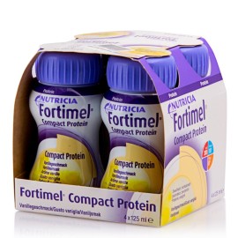 Nutricia Fortimel Compact Protein Θρεπτικό Συμπλήρωμα Διατροφής Υψηλής Ενέργειας με Γεύση Βανίλια 4x125ml