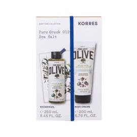 Korres Promo Pure Greek Olive Sea Salt Αφρόλουτρο Θαλασσινό Αλάτι 250ml & Κρέμα Σώματος 200ml