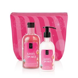 Lavish Care Promo Santas Cupcakes Bath & Shower Gel 500ml & Glitter Body Lotion 300ml & Νεσεσέρ