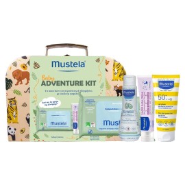 Mustela Promo Cleansing Wipes 60τεμ & No Rinse Cleansing Water 100ml & 123 Vitamin Barrier Cream 50ml & Bebe Very High Protection Sun Lotion Spf50+, 40ml & Δώρο Metalic Case 1 τεμ