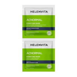 Helenvita AcNormal Purifying Mask Μάσκα Προσώπου για Βαθύ Καθαρισμό 2x8ml