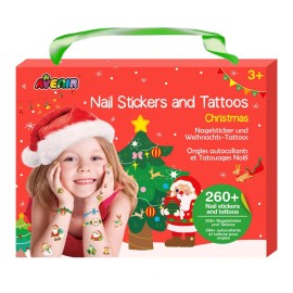 Avenir Nail Stickers & Tattoos - Christmas Παιδικά Χριστουγεννιάτικα Αυτοκόλλητα 260τεμ