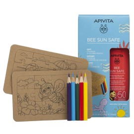 Apivita Promo Bee Sun Safe Hydra Sun Kids Lotion Spray Spf50, 200ml & Δώρο Puzzle 2τεμ & Δώρο Colored Pencils 5τεμ