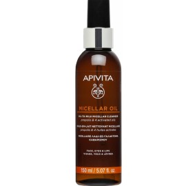 Apivita Micellaire Oil Λάδι σε Γαλάκτωμα Καθαρισμού για Πρόσωπο, Μάτια & Χείλη 150ml