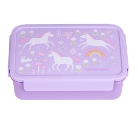 A Little Lovely Company Bento Lunch Box Δοχείο Φαγητού με Χωρίσματα 1.2lt Unicorn Dreams 1τεμ