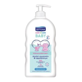 Septona Calm n Care Hypoallergenic Baby Shampoo & Shower Gel Υποαλλεργικό Βρεφικό Σαμπουάν Αφρόλουτρο 500ml