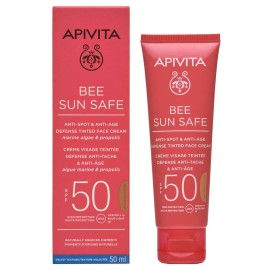 Apivita Bee Sun Safe Anti-Spot & Anti-Age Defence Face Cream Spf50 Golden 50ml