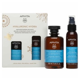 Apivita Promo Hyaluronic Hydra Moisturizing Shampoo with Hyaluronic Acid & Honey StB 250ml & Leave In Conditioner with Hyaluronic Acid & Honey StB 100ml