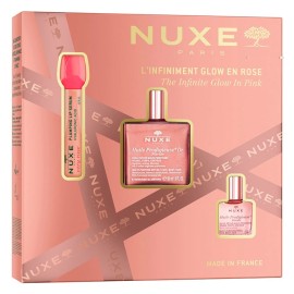 Nuxe Promo Huile Prodigieuse Or Florale Multi-Purpose Dry Oil 50ml & Very Rose Hyaluronic Acid Plumping Lip Serum 8ml & Huile Prodigieuse Florale Multi-Purpose Dry Oil 10ml